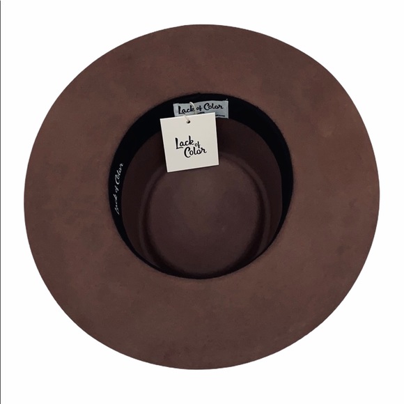 Lack of Color The Mirage Boater Brown Wool Hat - Picture 5 of 7